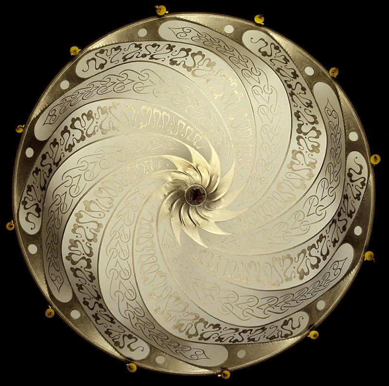 Scudo Saraceno Serpentine | 丝绸灯 | 象牙色