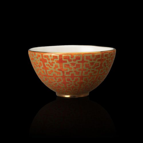 阿散蒂橙色麦片碗（一套 4 个）