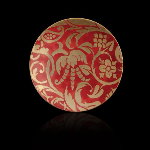 Uccelli 红色甜点盘（4 个一套）