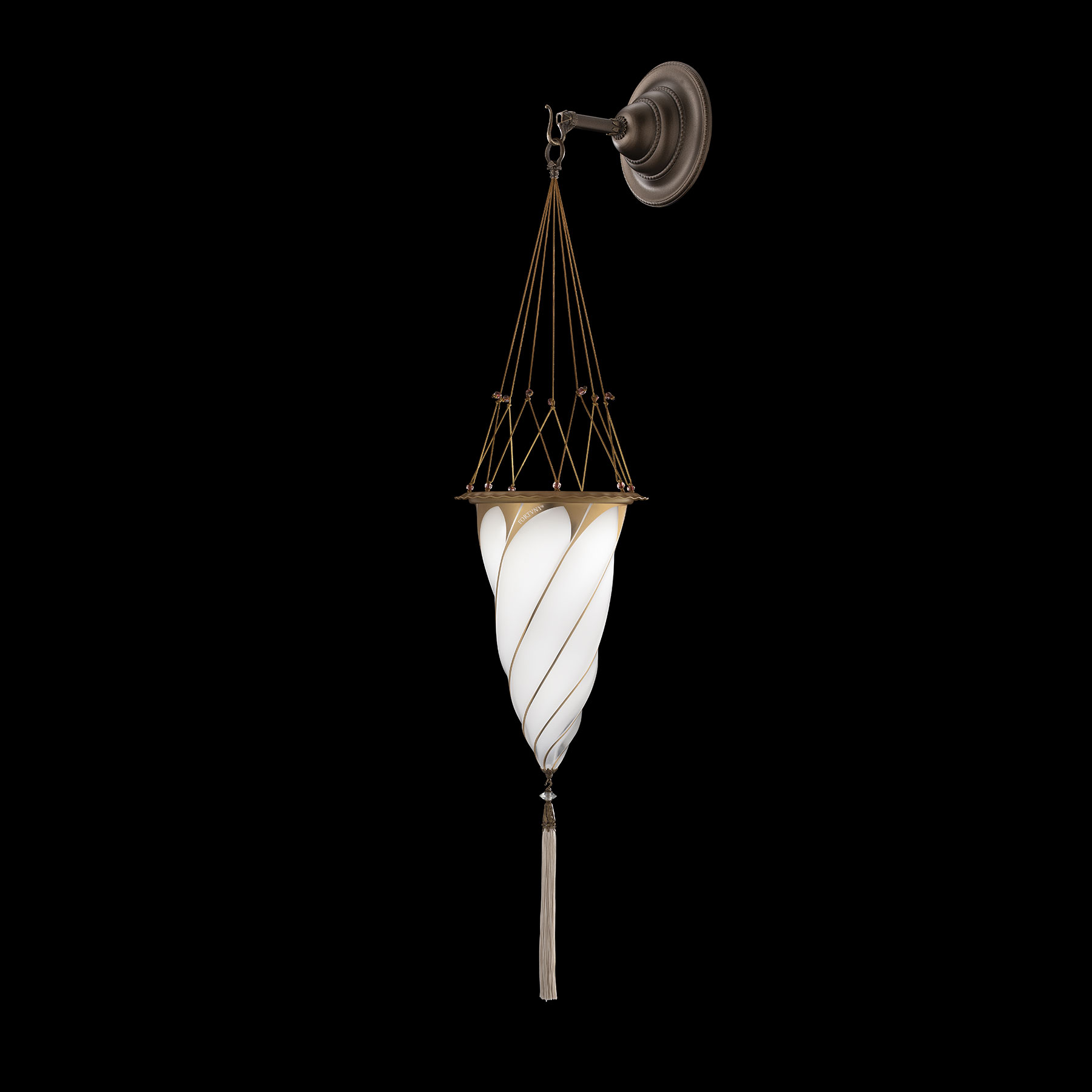 Fortuny Cesendello white glass wall lamp Vogue